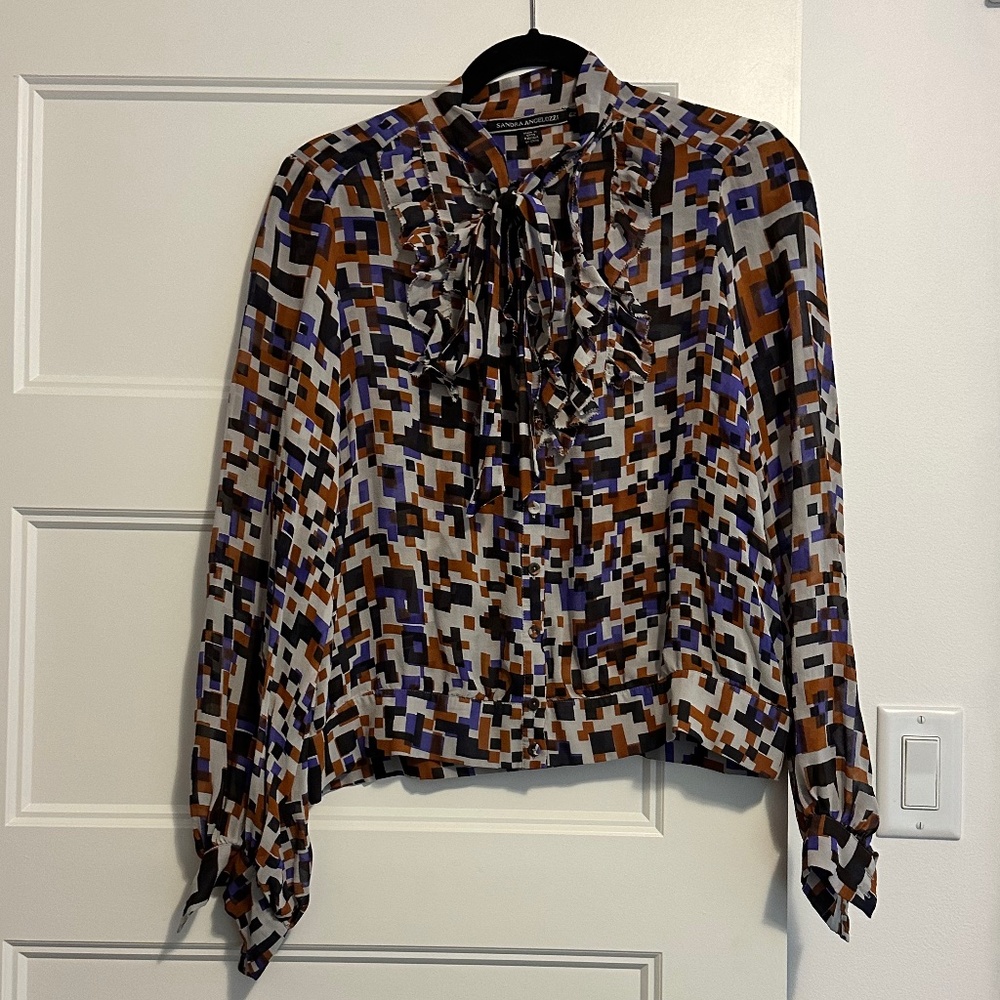 Sandra Angelozzi Multi Colour Women's Blouse